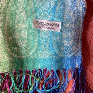 Pashmina rainbow scarf